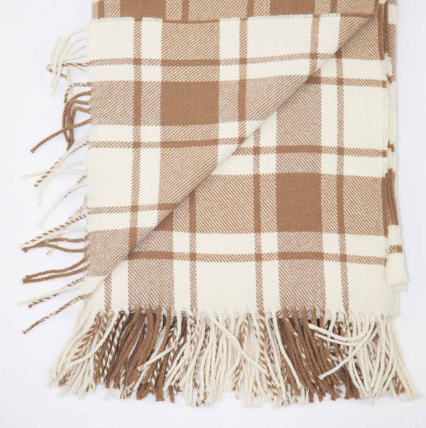 Lightweight wool throw designed in Scotland